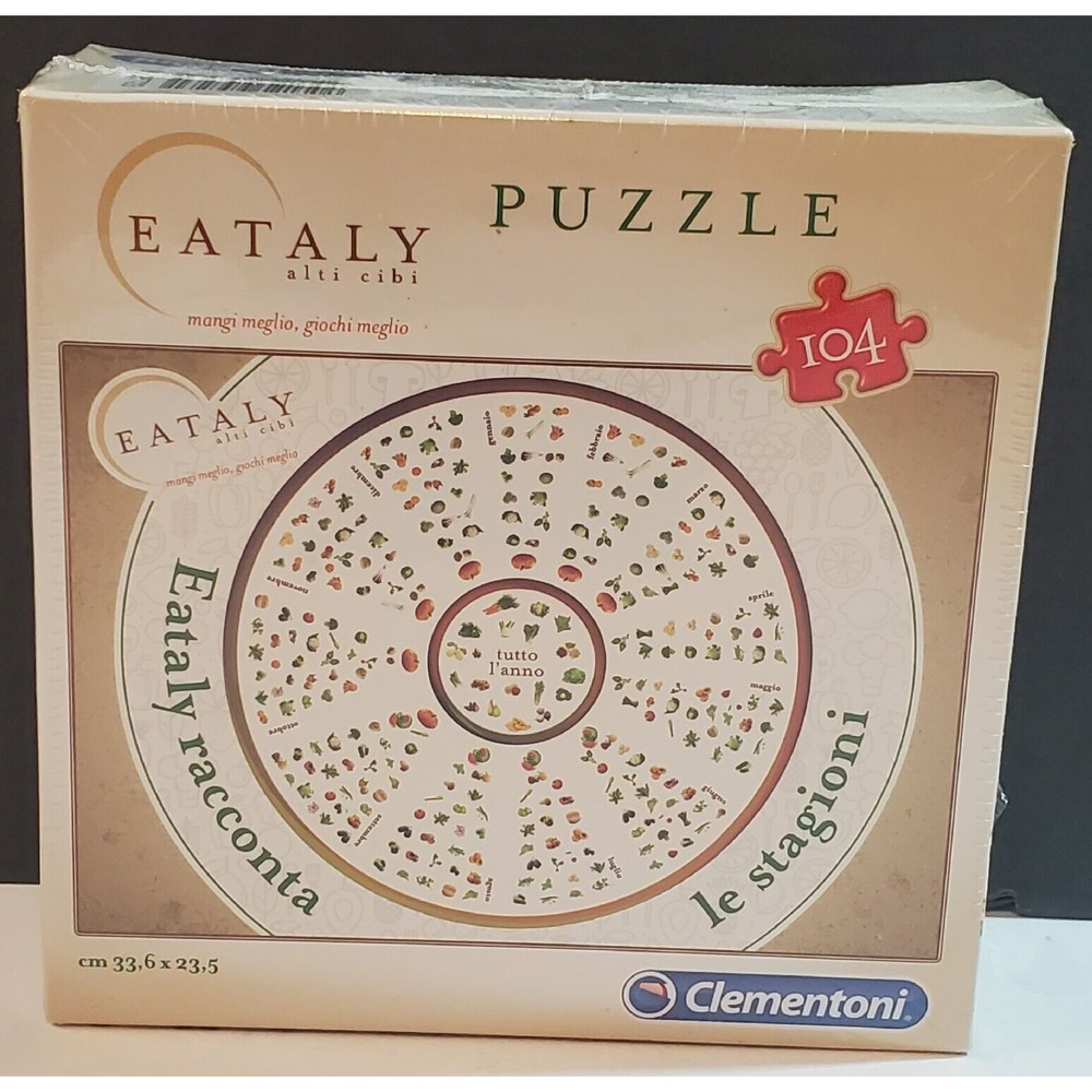 Clementoni 104 piece Jigsaw Puzzle Eataly Fruit and Vegetables Made In Italy